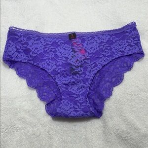 {BNWT} La SENZA Vibrant Purple Lace Hipster Panties.